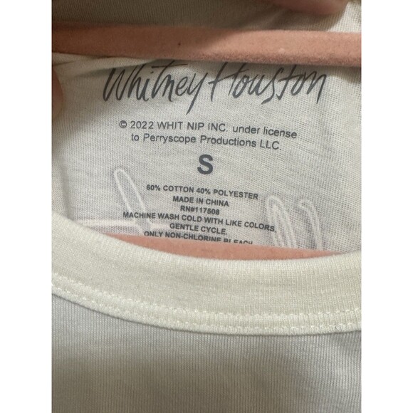 Whitney Houston The Moment of Truth Tour 87 T-Shirt White Graphic Tee - Picture 4 of 5